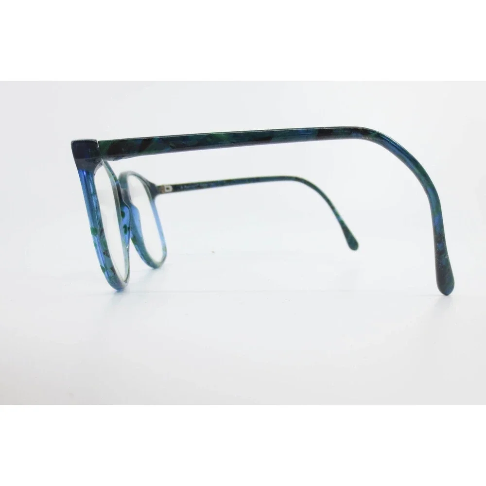 Marcolin 378 Eyeglasses Blue Green Marbled Frames Italy 55-17 Demo Lenses